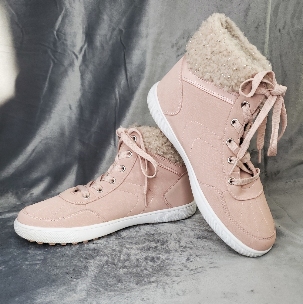 Rose Pink Women's Sneaker Boots | Vty
